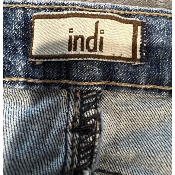 Indi Jeans Womens 32x26 Blue Denim straight Leg Blue Denim Jeans - Picture 6 of 8